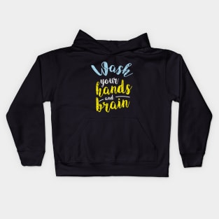 Wash Your Hands and Brain Kids Hoodie